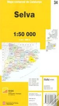 Capa do artigo Mapa Comarcal De Catalunya 1:50 000 - 34 - Selva (7a Edicio)