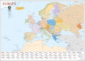 Capa do artigo Mapa da Europa (111,5 x 80,5 cm) - Plastificado de Parede