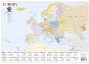 Capa do artigo Mapa da Europa (55,5 x 39,5 cm) - Plastificado de Parede