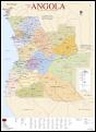 Mapa de Angola (80,5 x 111,5 cm) - Plastificado de Parede - Preview