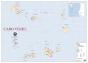Mapa de Cabo Verde (111,5 x 80,5 cm) - Plastificado de Parede - Preview