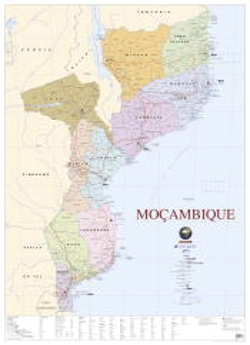Capa do artigo Mapa de Moçambique (80,5 x 111,5 cm) - Plastificado de Parede