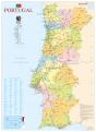 Mapa de Portugal - 2 Faces (80,5 x 111,5 cm) - Folha Plastificada - Preview