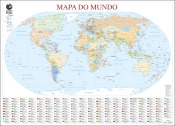 Capa do artigo Mapa do Mundo (111,5 x 80,5 cm) - Folha Plastificada