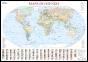 Mapa do Mundo (55,5 x 39,5 cm) - Folha Plastificada - Preview