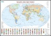 Capa do artigo Mapa do Mundo (55,5 x 39,5 cm) - Folha Plastificada