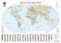 Mapa do Mundo (55,5 x 39,5 cm) - Plastificado de Parede - Preview