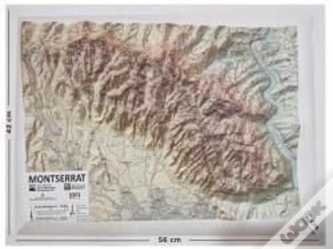 Mapa En Relieve De Montserrat
