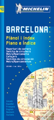 Capa do artigo Mapa Michelin Barcelona (Plano e Índice) 