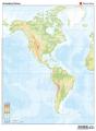 Mapa Mudo America Fisico Color - Preview