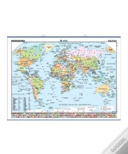 Capa do artigo Mapa mural mundi plansferio -140 x 100 cm