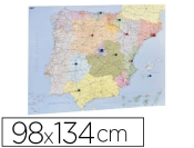 Capa do artigo Mapa parede faibo espanha e portugal plastificiado enrolado 98x134 cm