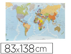 Capa do artigo Mapa parede faibo plastificado enrolado 83x138 cm
