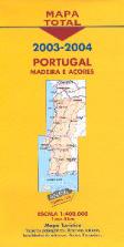 Mapa Total 2003-2004 Portugal Madeira e Açores