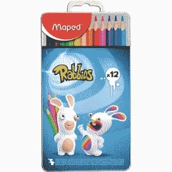 Capa do artigo MAPED - Caixa com 12 Lápis de cor - RABBIDS