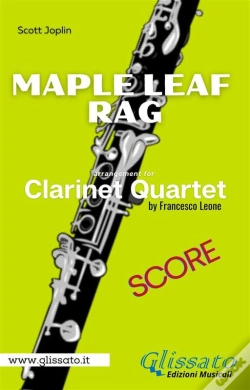 Capa do artigo Maple Leaf Rag - Clarinet Quartet (Score)