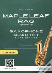 Capa do artigo Maple Leaf Rag - Saxophone Quartet Score & Parts