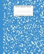 Marble Composition Notebook College Ruled: Blue Marble Notebooks, School Supplies, Notebooks For School - Preview