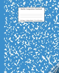 Capa do artigo Marble Composition Notebook College Ruled: Blue Marble Notebooks, School Supplies, Notebooks For School