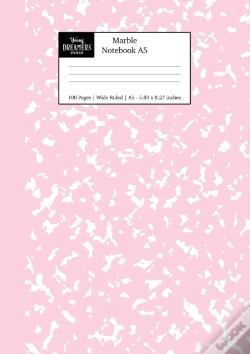Capa do artigo Marble Notebook A5: Pastel Pink Marble W