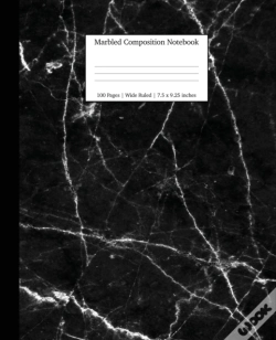 Capa do artigo Marbled Composition Notebook: Black Marble Paper | Wide Ruled Notebook/Journal Paper