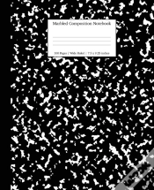 Capa do artigo Marbled Composition Notebook: Black Marble Wide Ruled Paper Subject Book
