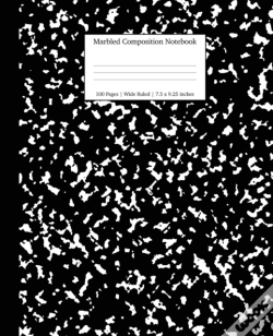 Capa do artigo Marbled Composition Notebook: Black Marble Wide Ruled Paper Subject Book