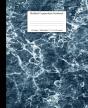 Marbled Composition Notebook: Blue Marble Paper | Wide Ruled Notebook/Journal Paper - Preview