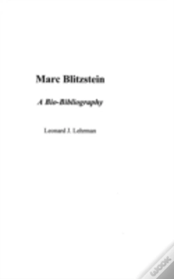 Capa do artigo Marc Blitzstein