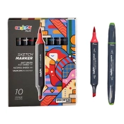 Capa do artigo Marcador Carioca Plus Sketch 2 Pontas 10 Cores 45241