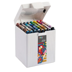 Capa do artigo Marcador Carioca Plus Sketch 2 Pontas Caixa Premium 80 Cores 45243