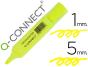 Marcador fluorescente q-connect de ponta biselada amarelo - Preview