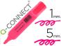 Marcador fluorescente q-connect de ponta biselada rosa - Preview
