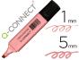 Marcador fluorescente q-connect pastel rosa ponta biselada - Preview