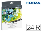 Capa do artigo Marcador lyra aqua brusf duo caixa de 24 cores