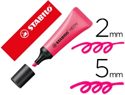 Capa do artigo Marcador stabilo fluorescente 72 rosa neon