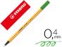 Marcador stabilo ponta de fibra point 88 verde maça 0,4 mm (10 unidades) - Preview