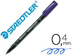 Capa do artigo Marcador staedtler lumocolor retroprojecao 313-3 ponta 0,4mm azul