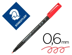 Capa do artigo Marcador staedtler lumocolor retroprojecao 318-2 ponta 0,6mm vermelho