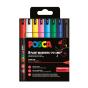 Marcador Uni Posca Pc-1Mr Extra Fino 0,7Mm 8 Cores Basicas - Preview