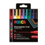 Marcador Uni Posca Pc-3M Fino 0,9-1,3Mm 8 Cores Basicas - Preview