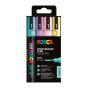Marcador Uni Posca Pc-5M Medio 1,8-2,5Mm 4 Cores Suaves - Preview