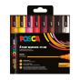Marcador Uni Posca Pc-5M Medio 1,8-2,5Mm 8 Cores Quentes - Preview