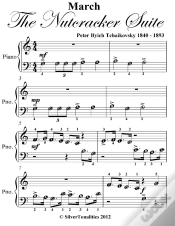 Capa do artigo March The Nutcracker Suite Beginner Piano Sheet Music