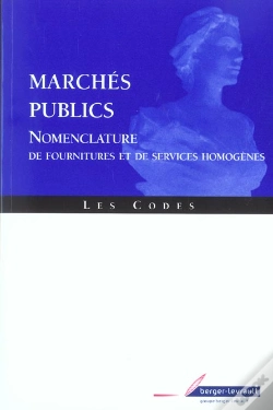 Capa do artigo Marches Publics : Nomenclature De Fournitures Et De Services Homogenes