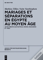 Mariages Et Séparations En Égypte Au Moyen Âge