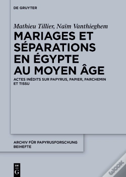 Capa do artigo Mariages Et Séparations En Égypte Au Moyen Âge