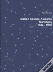 Capa do artigo Marion County, Alabama, Marriages, 1887 - 1930