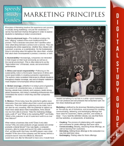 Capa do artigo Marketing Principles (Speedy Study Guides)