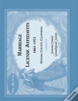 Capa do artigo Marriages License Affidavits, 1861-1921, Sonoma County, California
